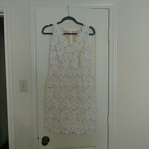 LOFT - White Floral Dress - Size 4